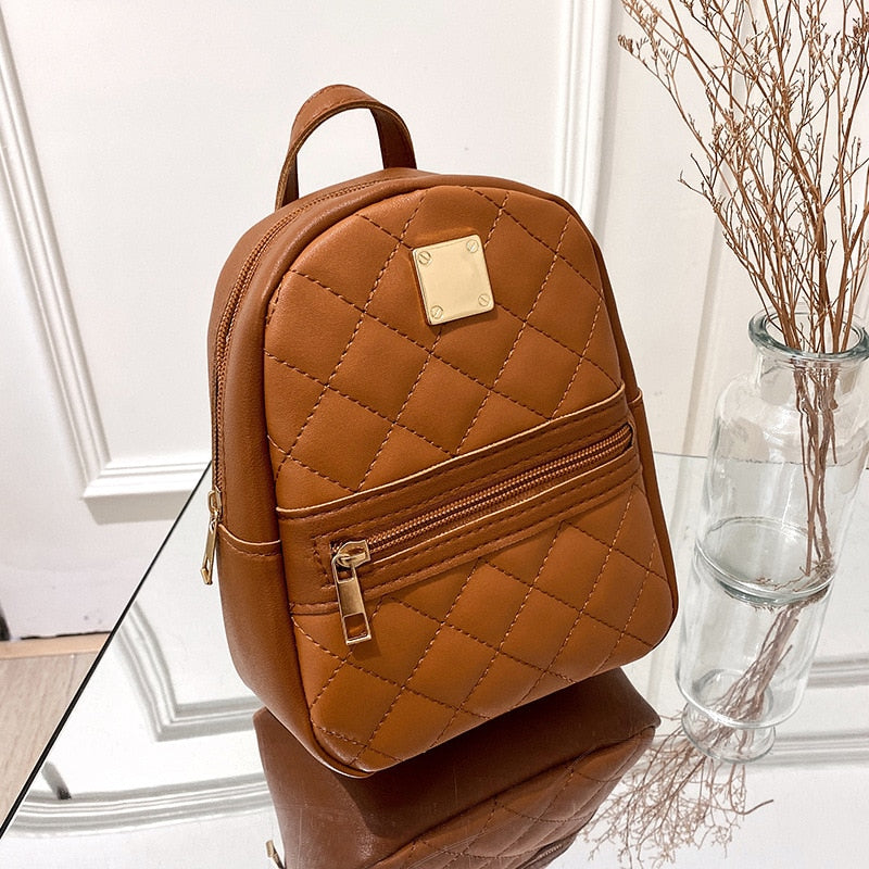 Chic Mini Leather Backpack